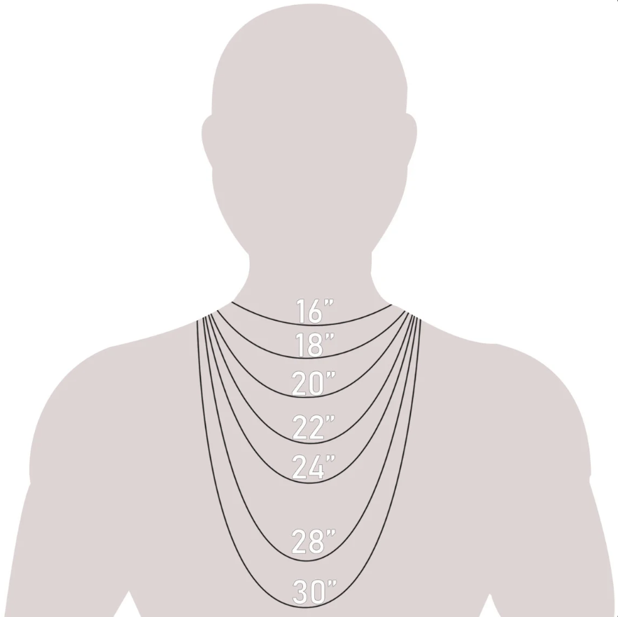 Men Sizing Guide: Easily Learn How To Size Men’s Necklaces and Chains ...